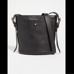 Madewell mini transport bucket bag in black